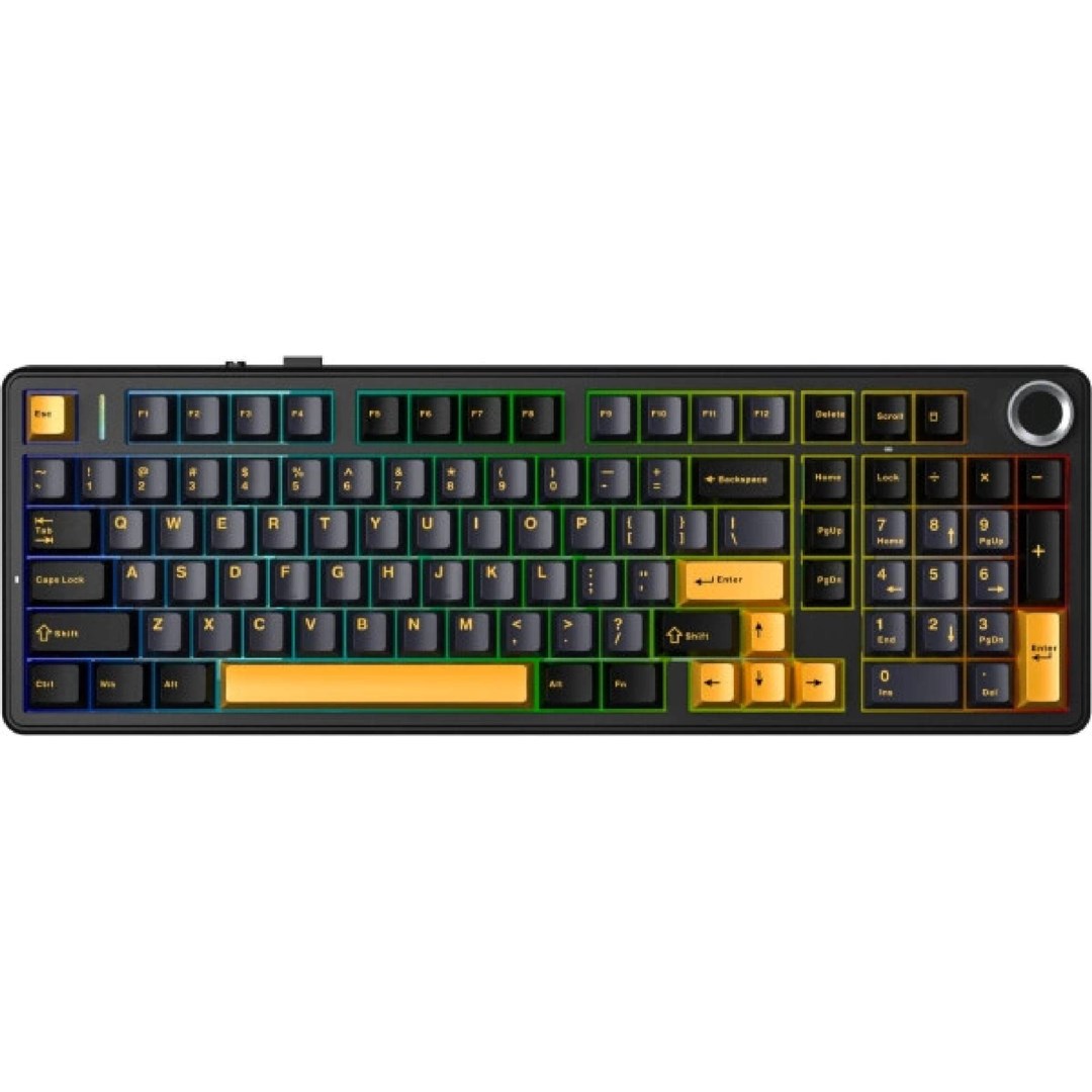 F99 Pro Thunder Black StarVector RGB AULA gasket keyboard-0