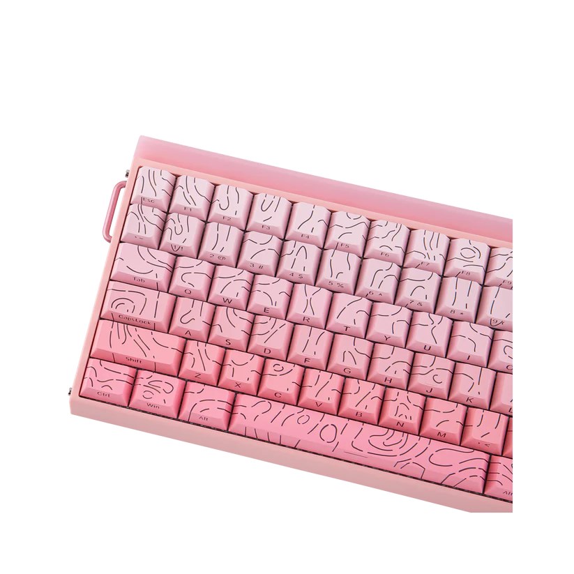 HERO84 HE PINK+Gradient+Contour Dragon King RGB AULA gasket keyboard-13