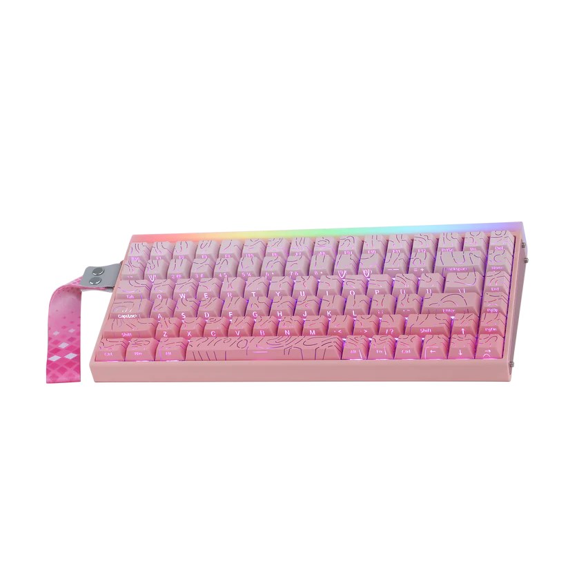 HERO84 HE PINK+Gradient+Contour Dragon King RGB AULA gasket keyboard-10