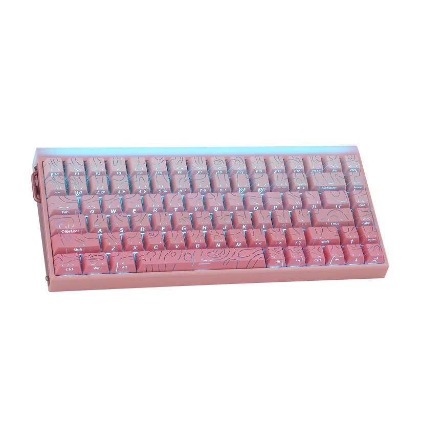 HERO84 HE PINK+Gradient+Contour Dragon King RGB AULA gasket keyboard-15