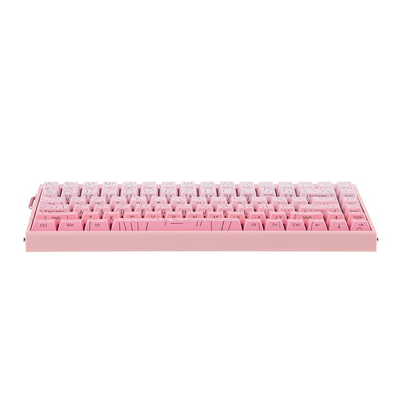 HERO84 HE PINK+Gradient+Contour Dragon King RGB AULA gasket keyboard-4