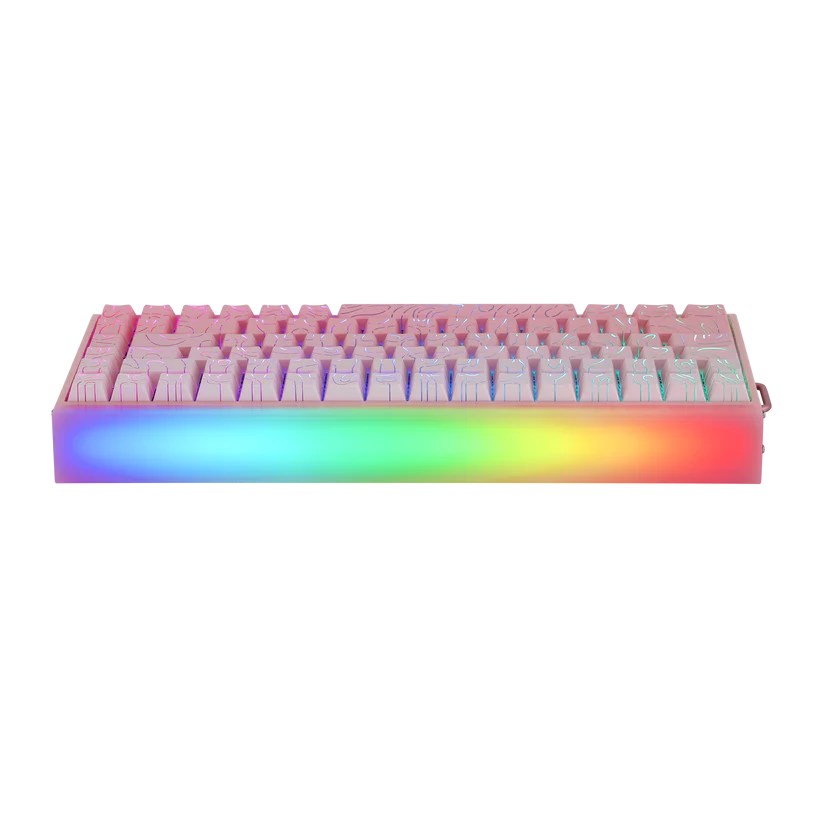 HERO84 HE PINK+Gradient+Contour Dragon King RGB AULA gasket keyboard-9