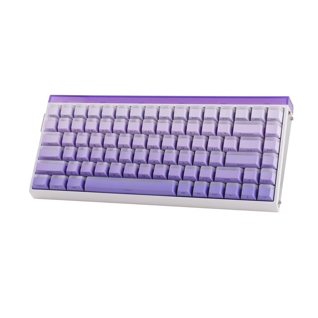 HERO84 HE White+Purple+Gradient+LIGHT JadeKing RGB AULA gasket keyboard-3