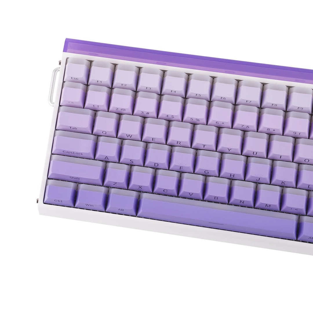 HERO84 HE White+Purple+Gradient+LIGHT JadeKing RGB AULA gasket keyboard-1