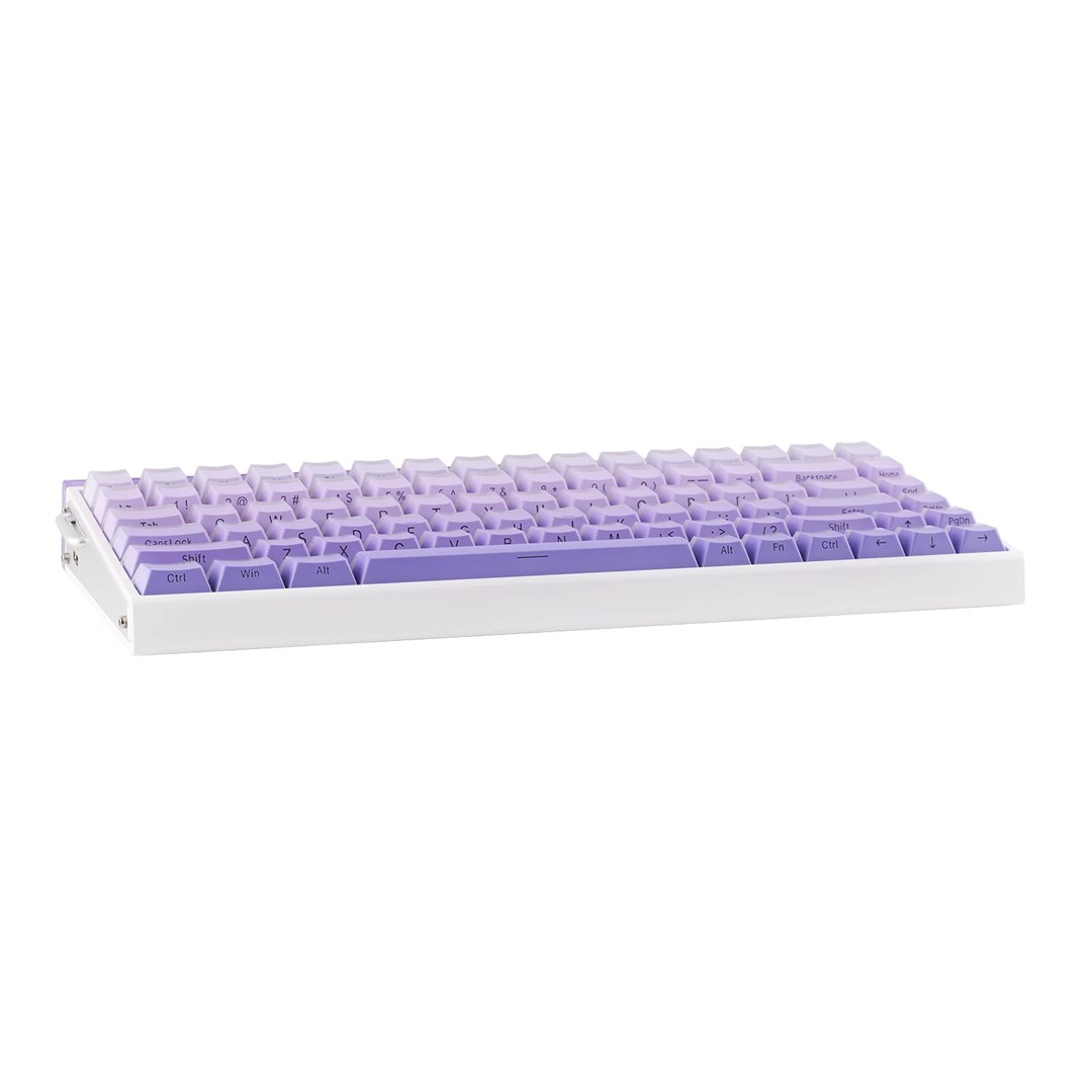 HERO84 HE White+Purple+Gradient+LIGHT JadeKing RGB AULA gasket keyboard-4