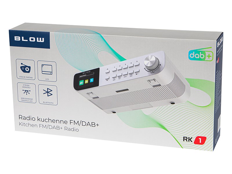 FM/DAB+ BLOW RK1 kitchen radio, white-4