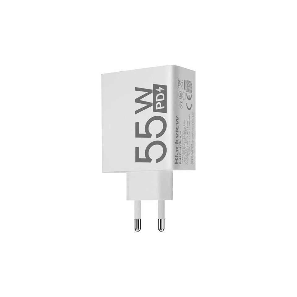 Punjač BLACKVIEW GaN 55W (USB-C/USB-A, bijela boja)-0
