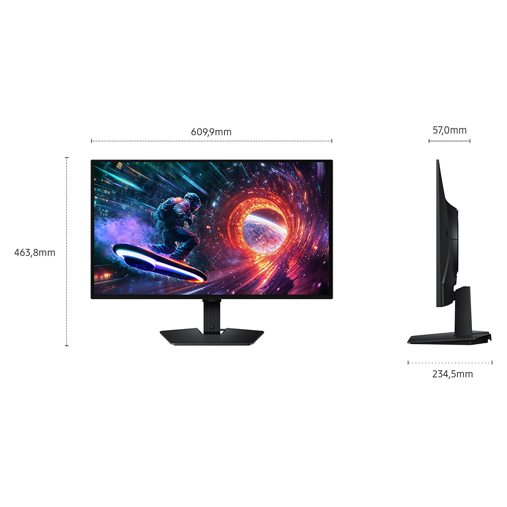 68cm/27" (2560x1440) Samsung S27FG502EU 16:9 WQHD IPS 1ms 180Hz DisplayPort HDMI VESA HDR10 FreeSync Black-4