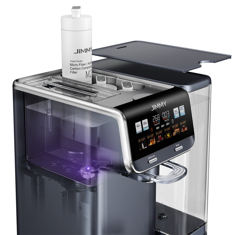 Aparat za pročišćavanje vode JIMMY Matrix M9 Pro (RO filtracija, UV-C sterilizacija, 5 l, 7 razina temperature, siva boja)-0