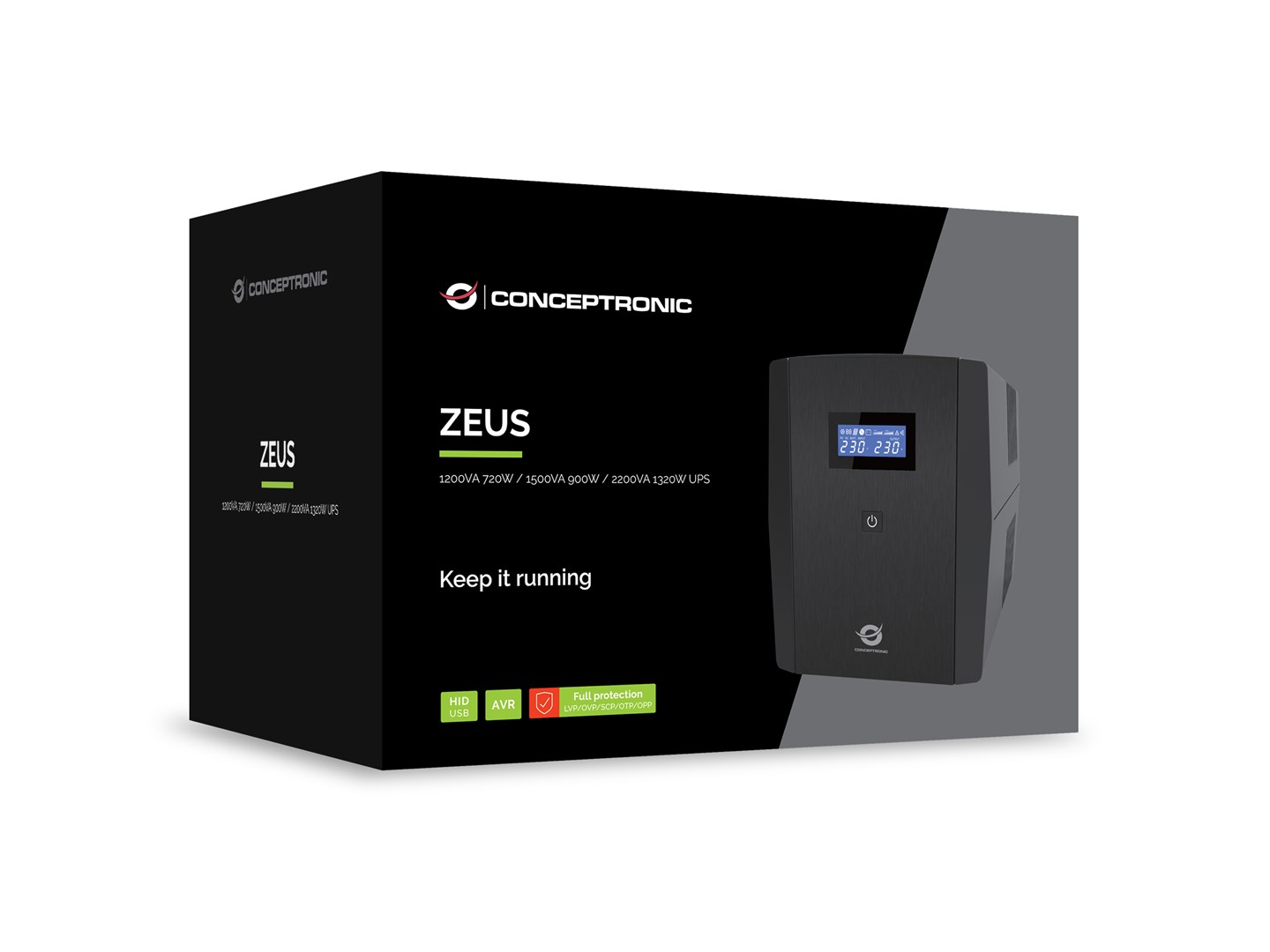 UPS CONCEPTRONIC ZEUS04G 2200VA/1320W (4x UK utičnica)