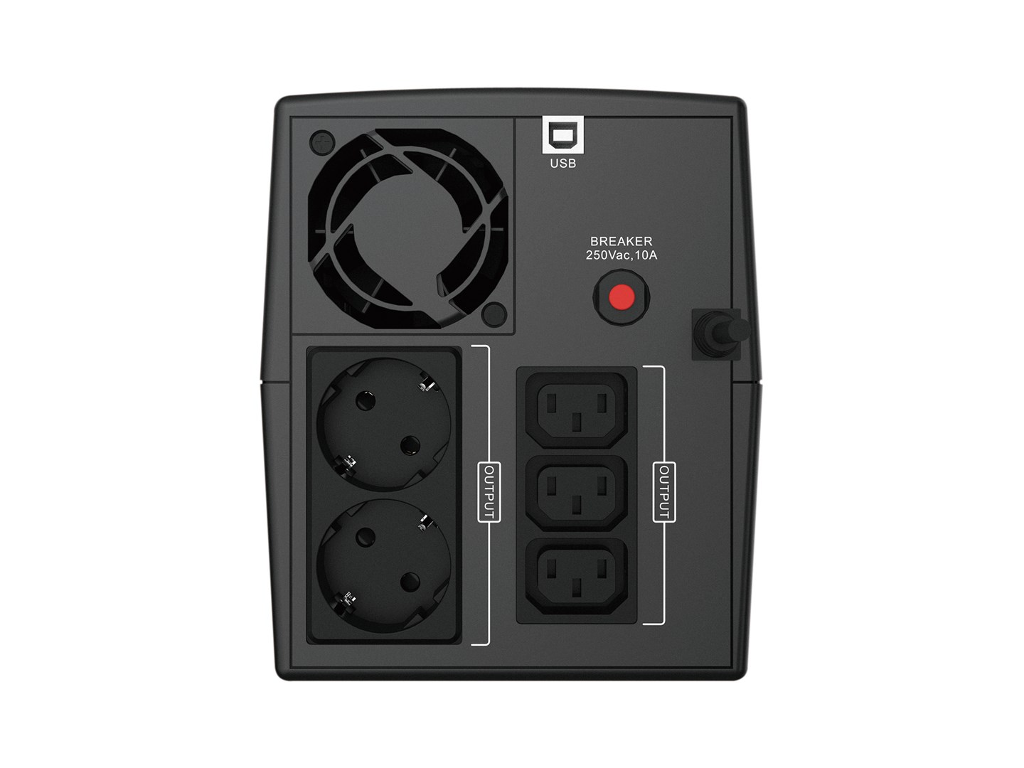 UPS CONCEPTRONIC ZEUS 01 1200VA 720W (2x Schuko, 2x IEC)-3