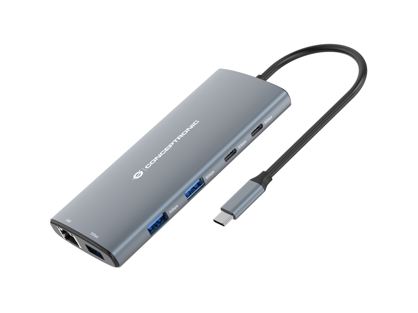 Priključna stanica CONCEPTRONIC DONN06G 10-u-1 USB-C (HDMI, 100W PD, GbE)-0
