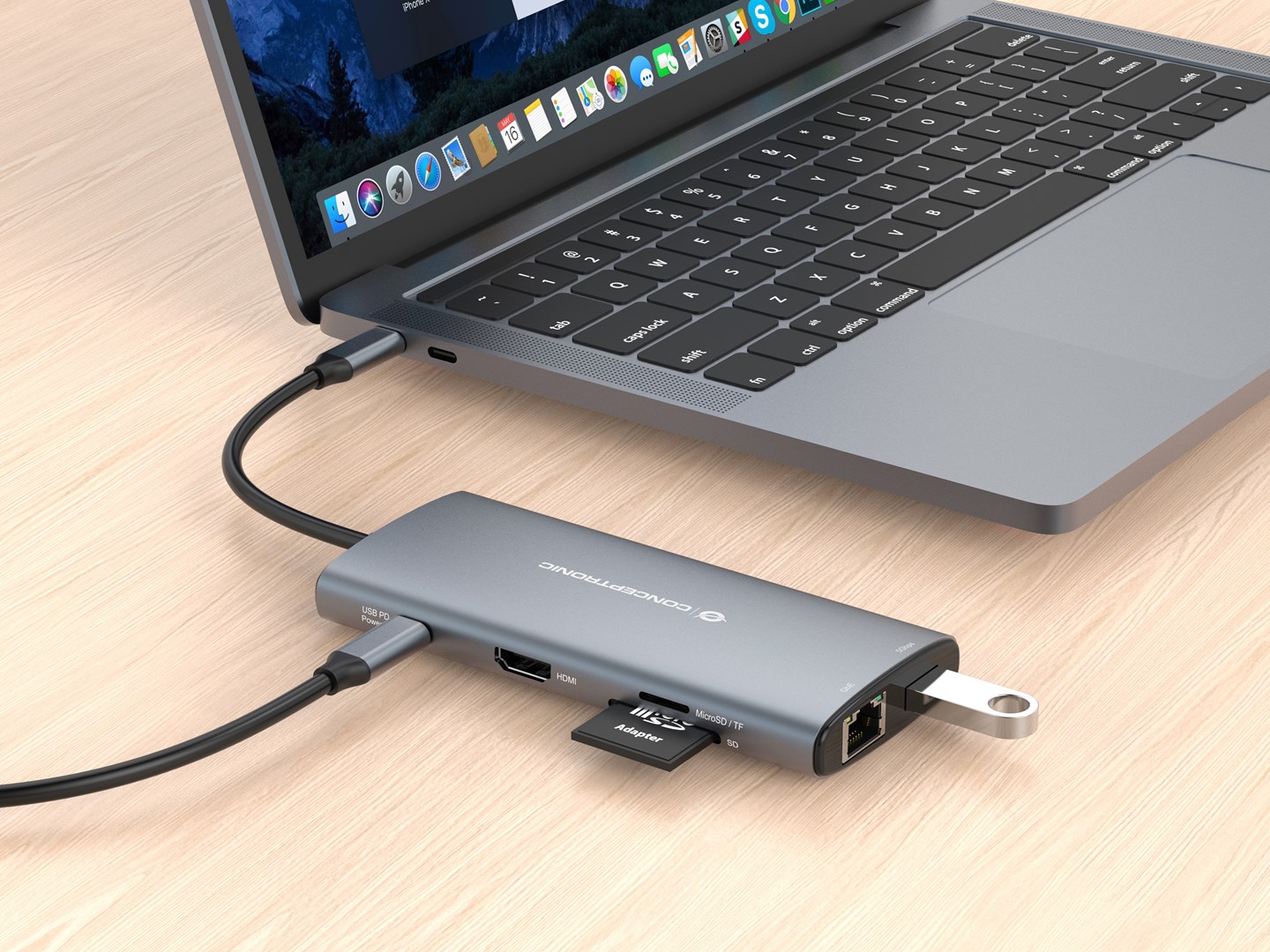 Priključna stanica CONCEPTRONIC DONN06G 10-u-1 USB-C (HDMI, 100W PD, GbE)-3
