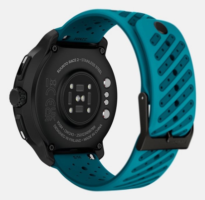 Suunto Race 2 Wave Blue 3.81 cm (1.5") AMOLED 49 mm Digital 466 x 466 pixels Touchscreen Black GPS (satellite)-2