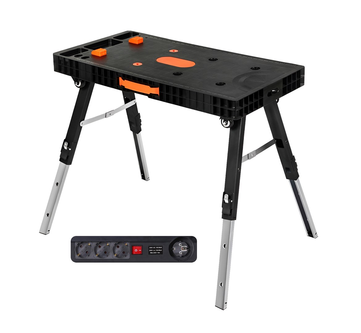 Sklopivi radni stol AWTOOLS 5-u-1 s razdjelnikom AW70105-0