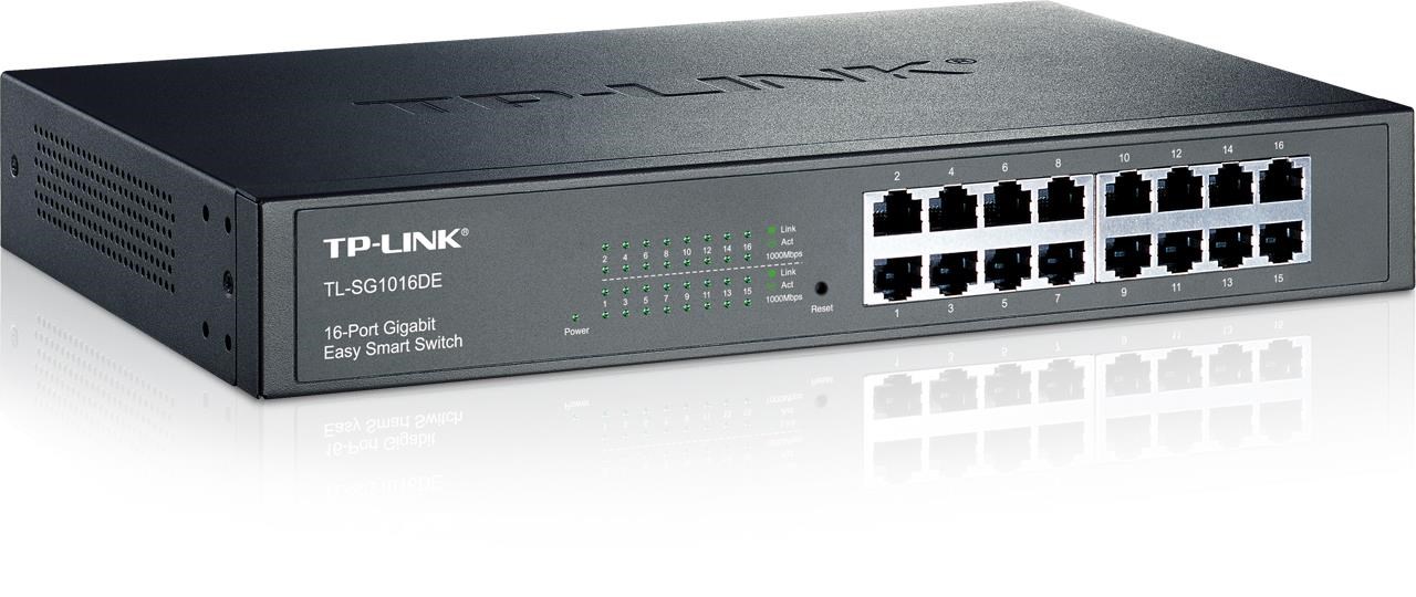 TP-Link TL-SG1016DE network switch Managed L2 Gigabit Ethernet (10/100/1000) Black-0