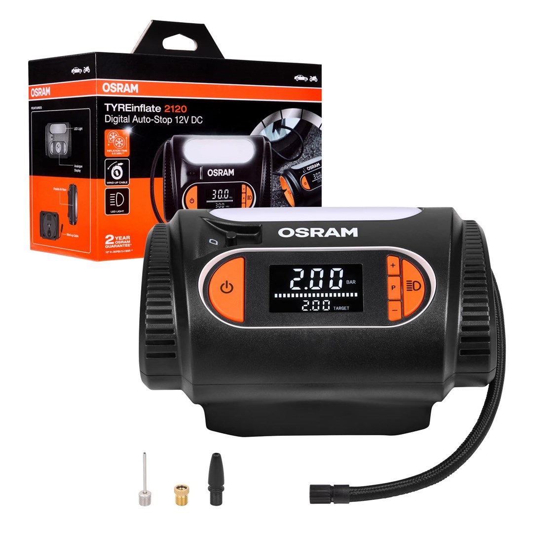 Osram TyreInflate 2120 | Kompaktowy akumulatorowy kompresor | 12V-0