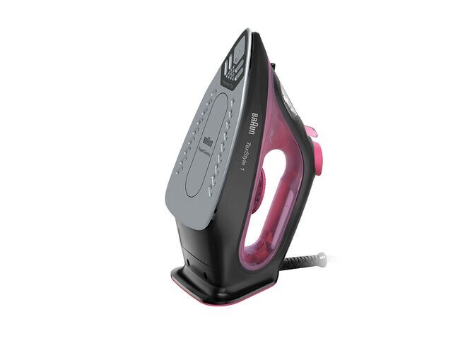 Braun TexStyle 1 Dry & Steam iron Ceramic soleplate 2000 W Black, Purple-1