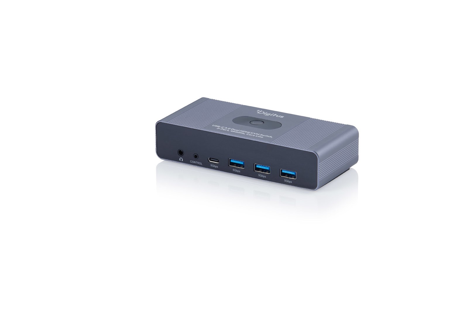 KVM preklopnik DIGITUS USB-C Dual HDMI 2-portni 4K 60Hz (DA-12308)