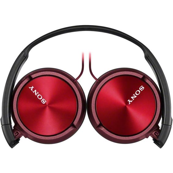 Žične slušalice SONY MDR-ZX310AP (On-ear, mikrofon, 30 mm, 1.2 m kabel, crvena boja)-1