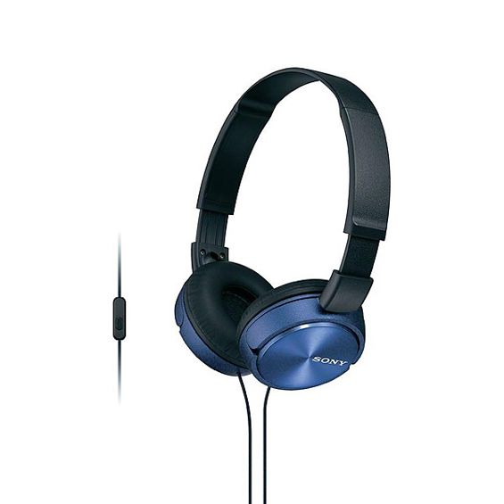 Žične slušalice SONY MDR-ZX310AP (On-ear, mikrofon, 30 mm, 1.2 m kabel, plava boja)
