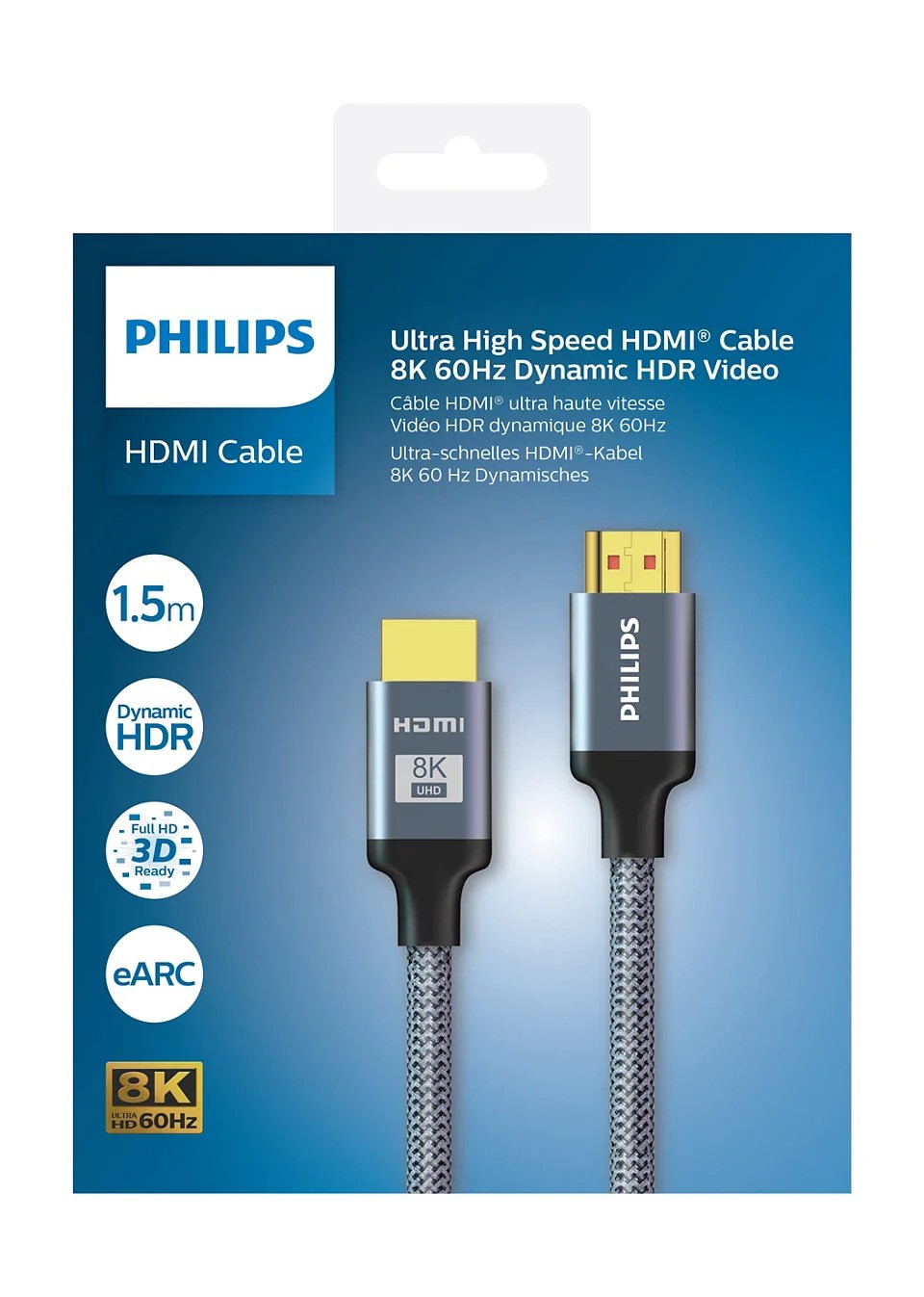 Philips Ultra-High-Speed HDMI kabel, 1.5m, 8K-0
