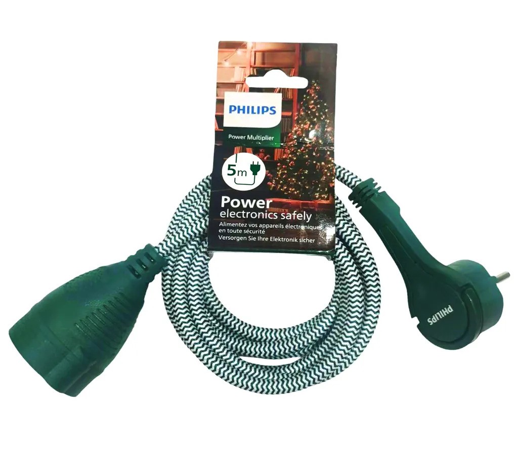 Philips produžni kabel 5m, zeleni-0