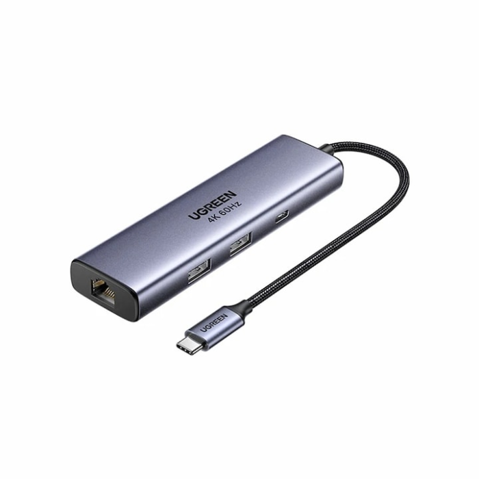Ugreen 6-in-1 USB-C Hub (100W PD, 4K@60Hz Displayport)