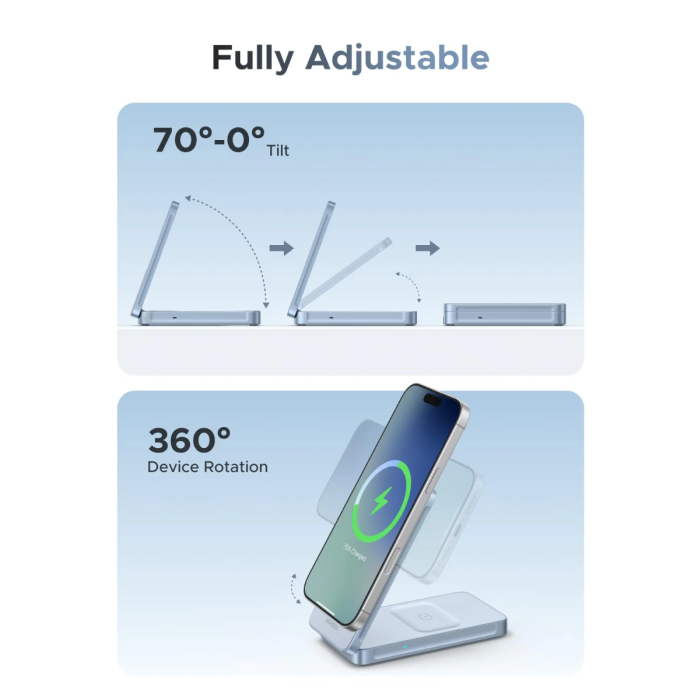 Ugreen 2-in-1 MagSafe Qi2 25W Wireless Charger-5