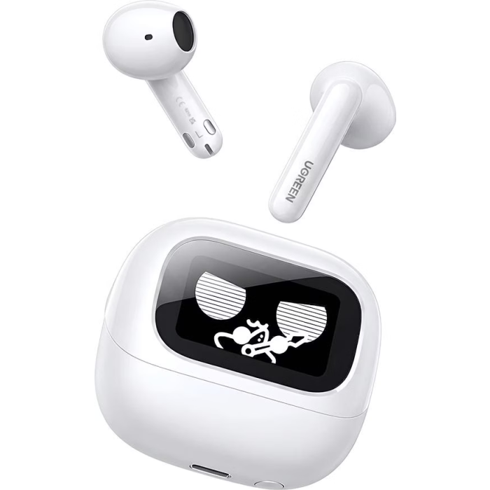 Slušalice UGREEN LightBuds Magic WS216 (ANC, Bluetooth, mikrofon, 30h baterija, IPX5, bijela)