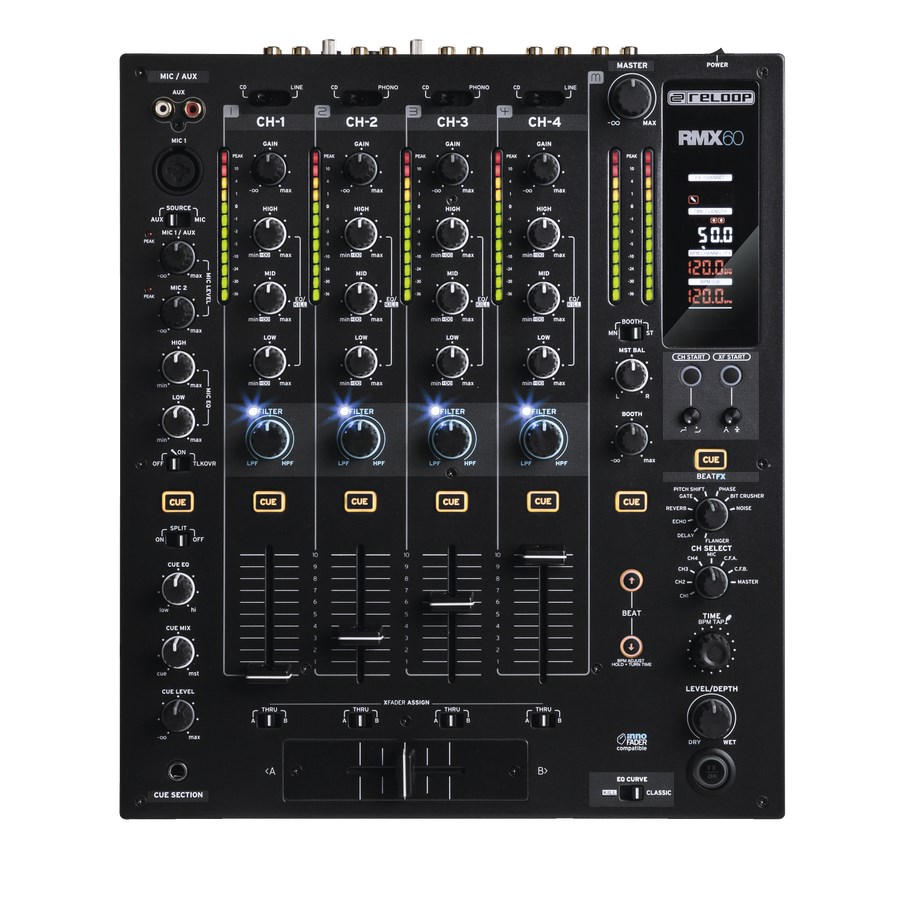 Reloop RMX-60 audio mixer 5 channels 20 - 20000 Hz Black-0