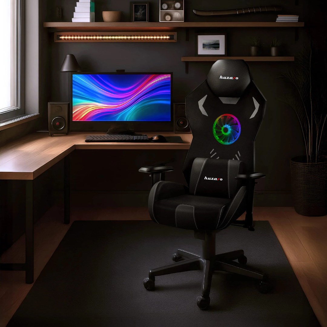 Gaming stolica HUZARO Combat 7.6 RGB, crna boja-6