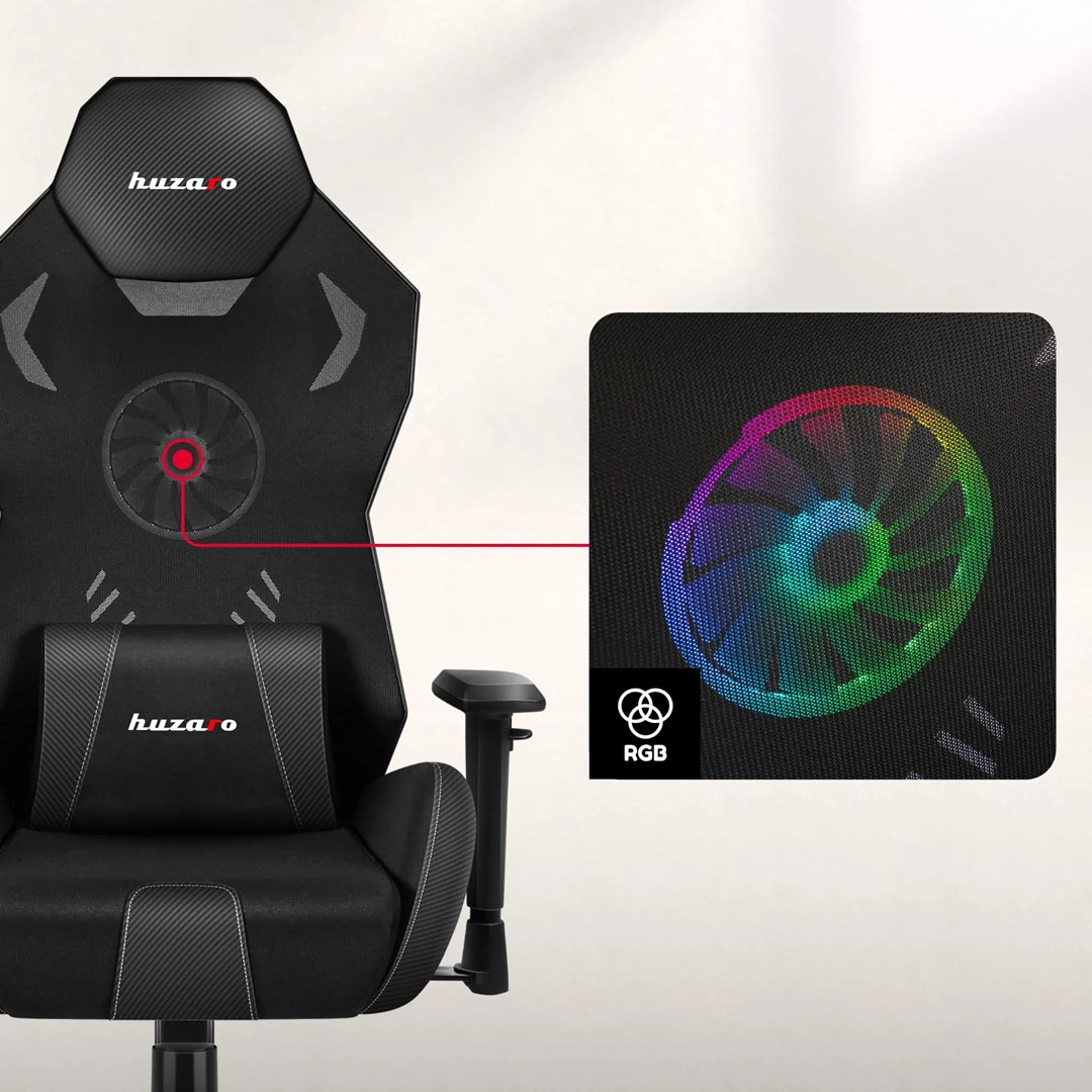 Gaming stolica HUZARO Combat 7.6 RGB, crna boja-7