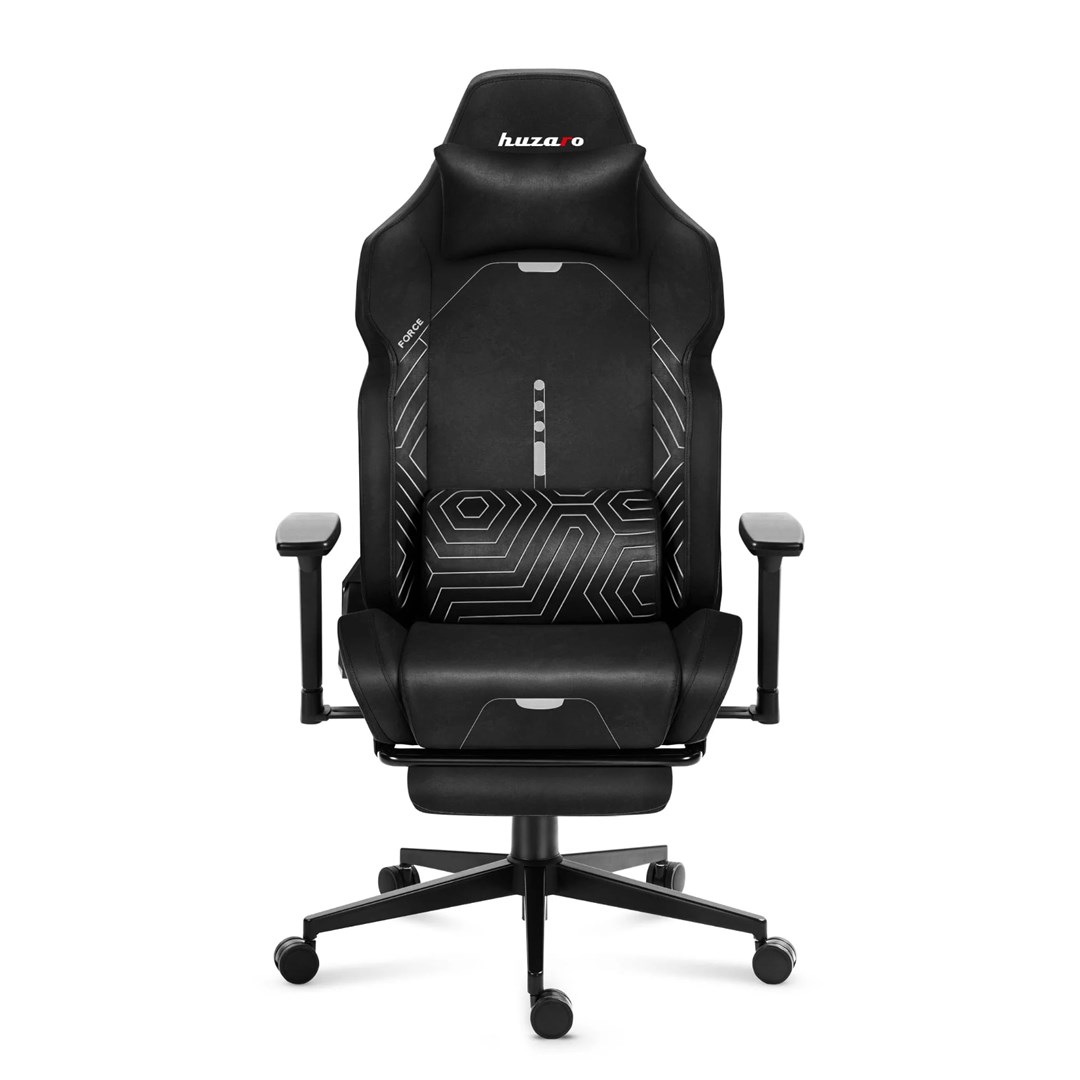 Gaming stolica HUZARO Force 8.1 Black s osloncem za noge-5