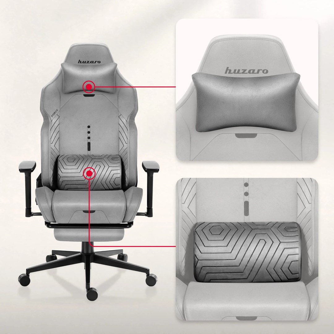 Gaming stolica HUZARO Force 8.1 siva boja-3