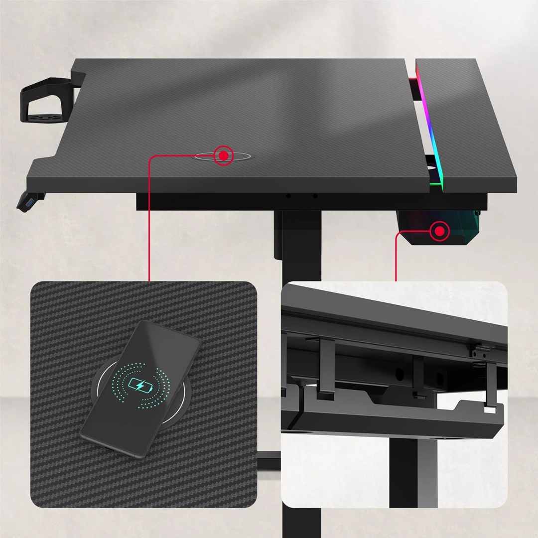 Biurko gamingowe Huzaro Hero 8.7 RGB-4