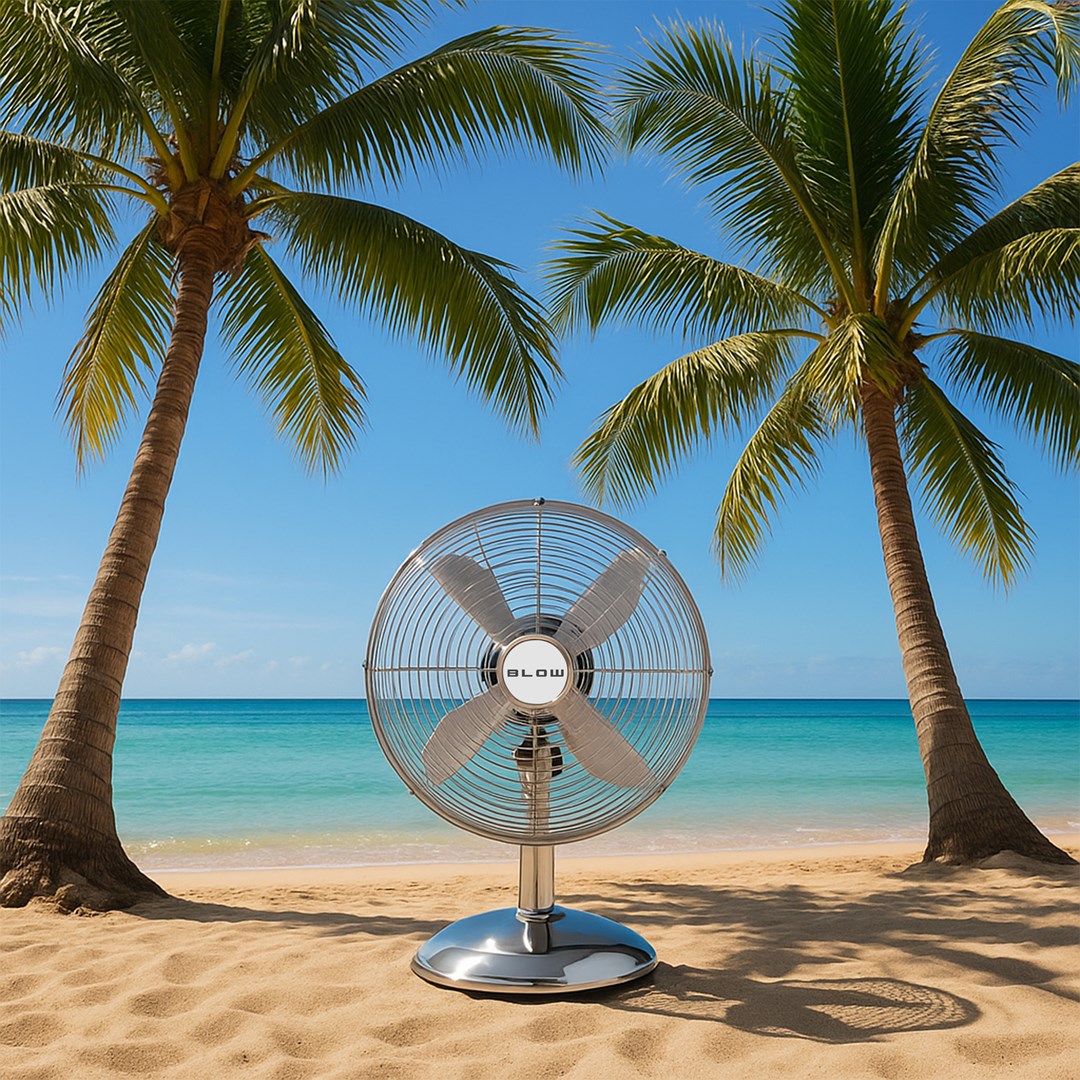 BLOW 12"/30cm 50W Silver Metal Desk Fan-3