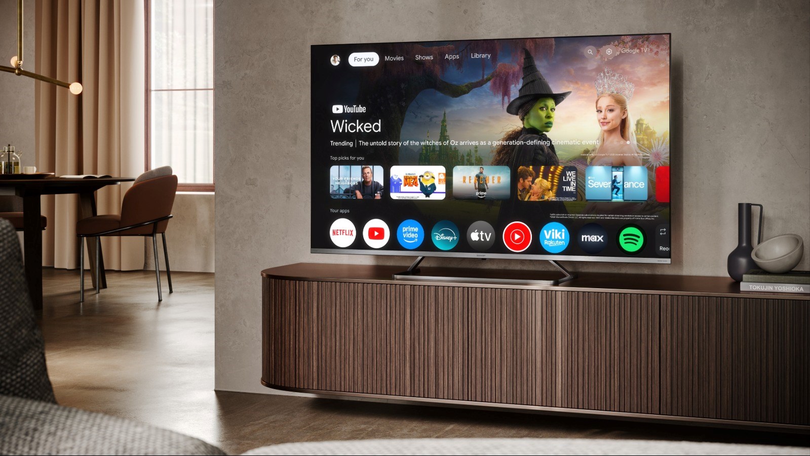 TV SHARP 55JP7265E 55" (QLED 139 cm, 4K UHD, Google TV, HDR10, Dolby Vision, DVB-T/T2/C/S/S2, crna boja)-4