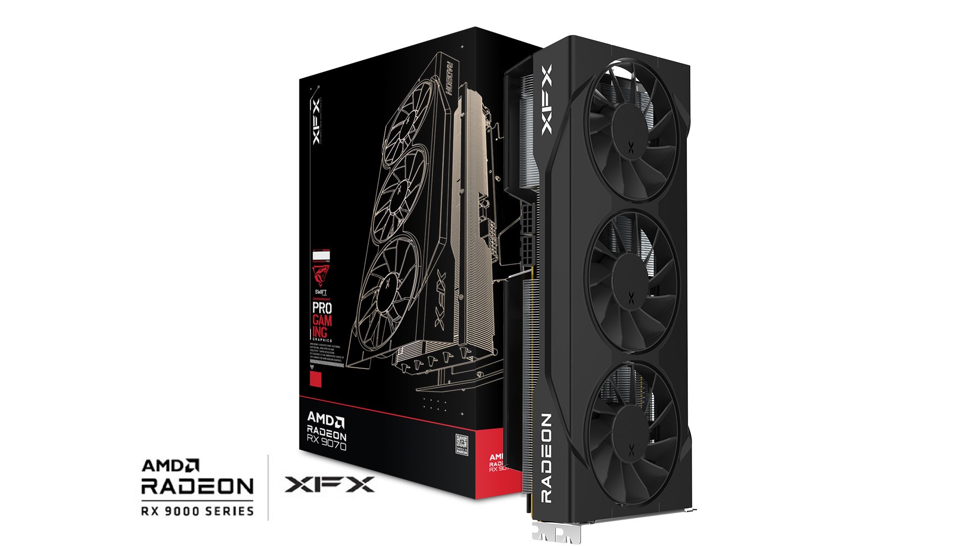 XFX Swift RX 9070GRE Trip F. G. 12GB graphics card-0