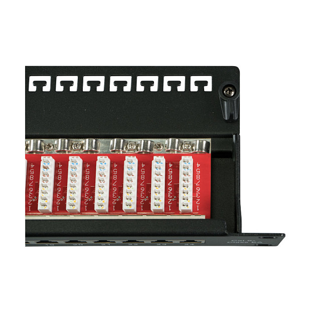 EFB Elektronik EFB-Elektronik - Patch Panel - Rack montierbar - RJ-45 X 24 - Schwarz, RAL 9005 - 1U - 48.3 cm (19")-1