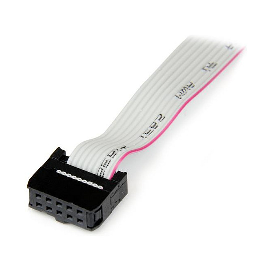 StarTech 16in 40cm 9 Pin Serial Male to 10 Pin Motherboard Header Slot Plate-1