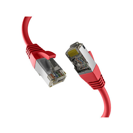 EFB RJ45 Patchkabel S/FTP PIMF Cat8.1 15.00m rot