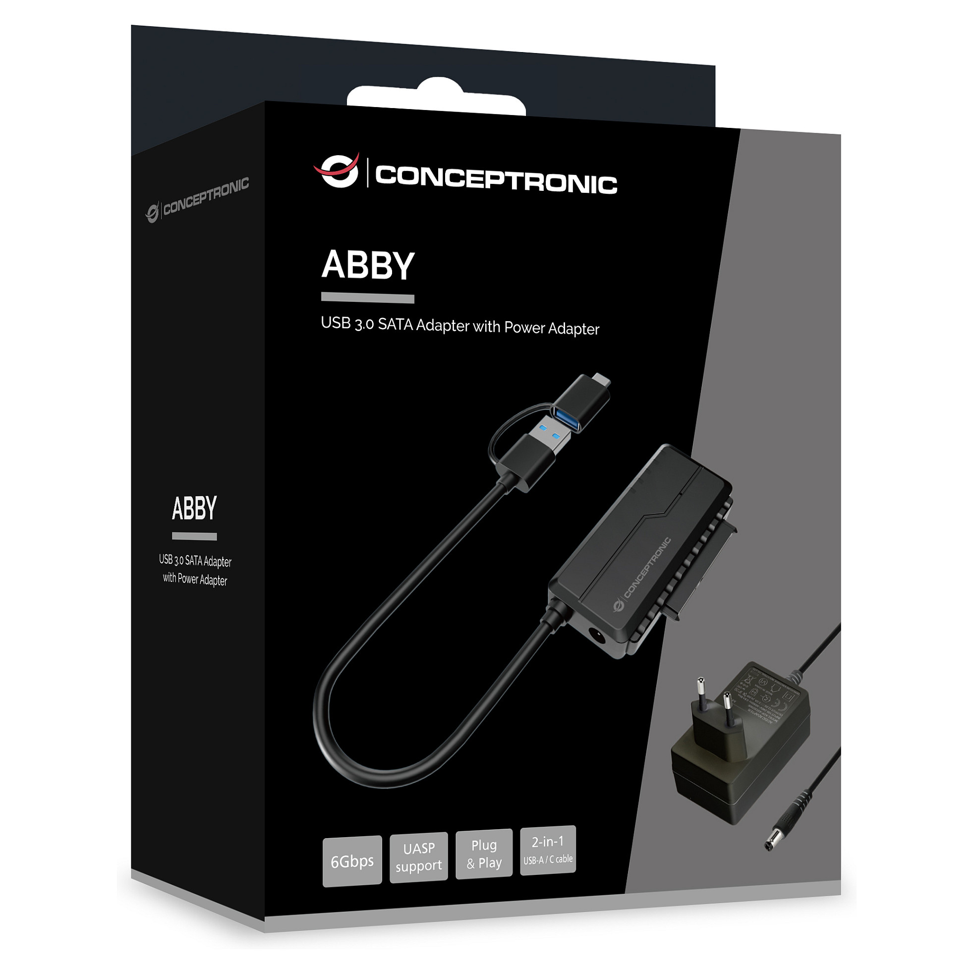 Adapter CONCEPTRONIC CUSBC3SATA USB 3.0 na SATA za 2.5" diskove (s USB-C adapterom)-4