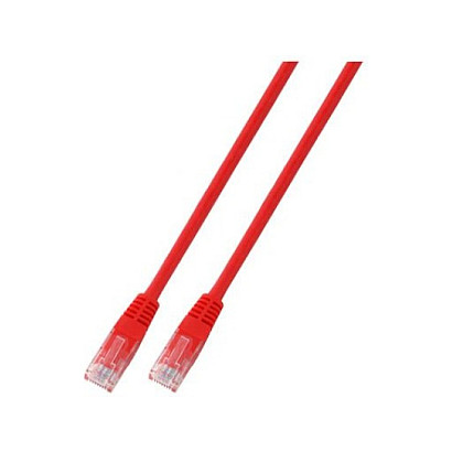 EFB RJ45 Patchkabel Cat.6 U/UTP PVC CCA rot 0,25m-0