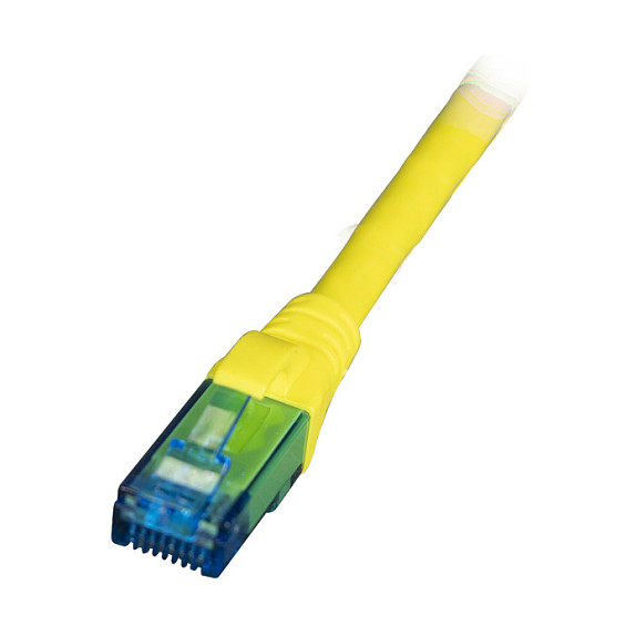 EFB RJ45 Patchkabel Cat.6A U/UTP LSZH Premium 500MHz gelb 1m
