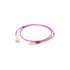 EFB Duplex Patchkabel Flat-Twin LC-SC OM4 50m LSZH 3x5mm erikaviolett-0