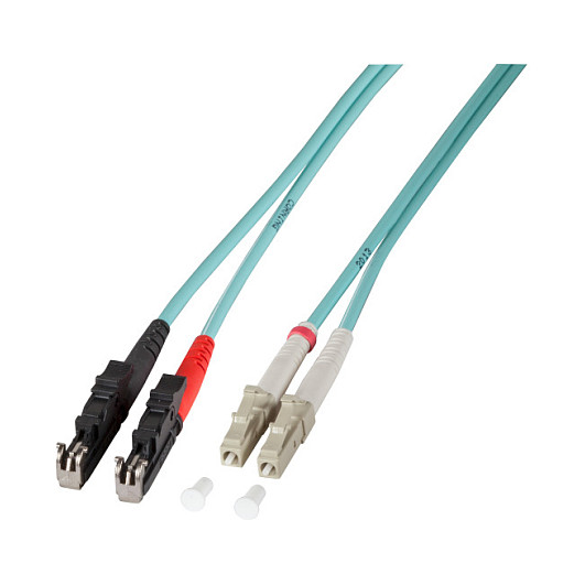 EFB R&M Duplex Patchkabel E2000-LC OM4 3m LSZH 2mm erikaviolett Grade Bm-0