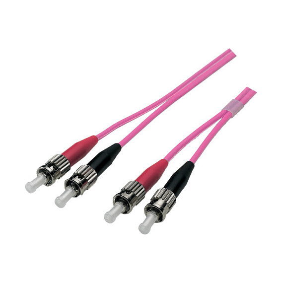 EFB Duplex Patchkabel ST-ST OM4 3m LSZH 3mm erikaviolett