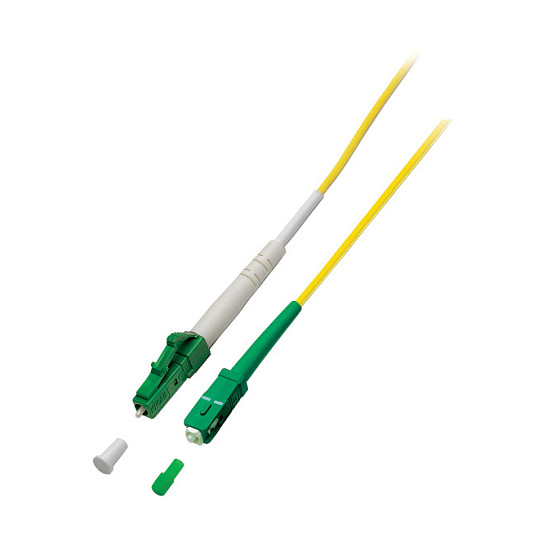 EFB Simplex Patchkabel LC/APC-SC/APC OS2 G657A2 2m LSZH 2mm gelb-0