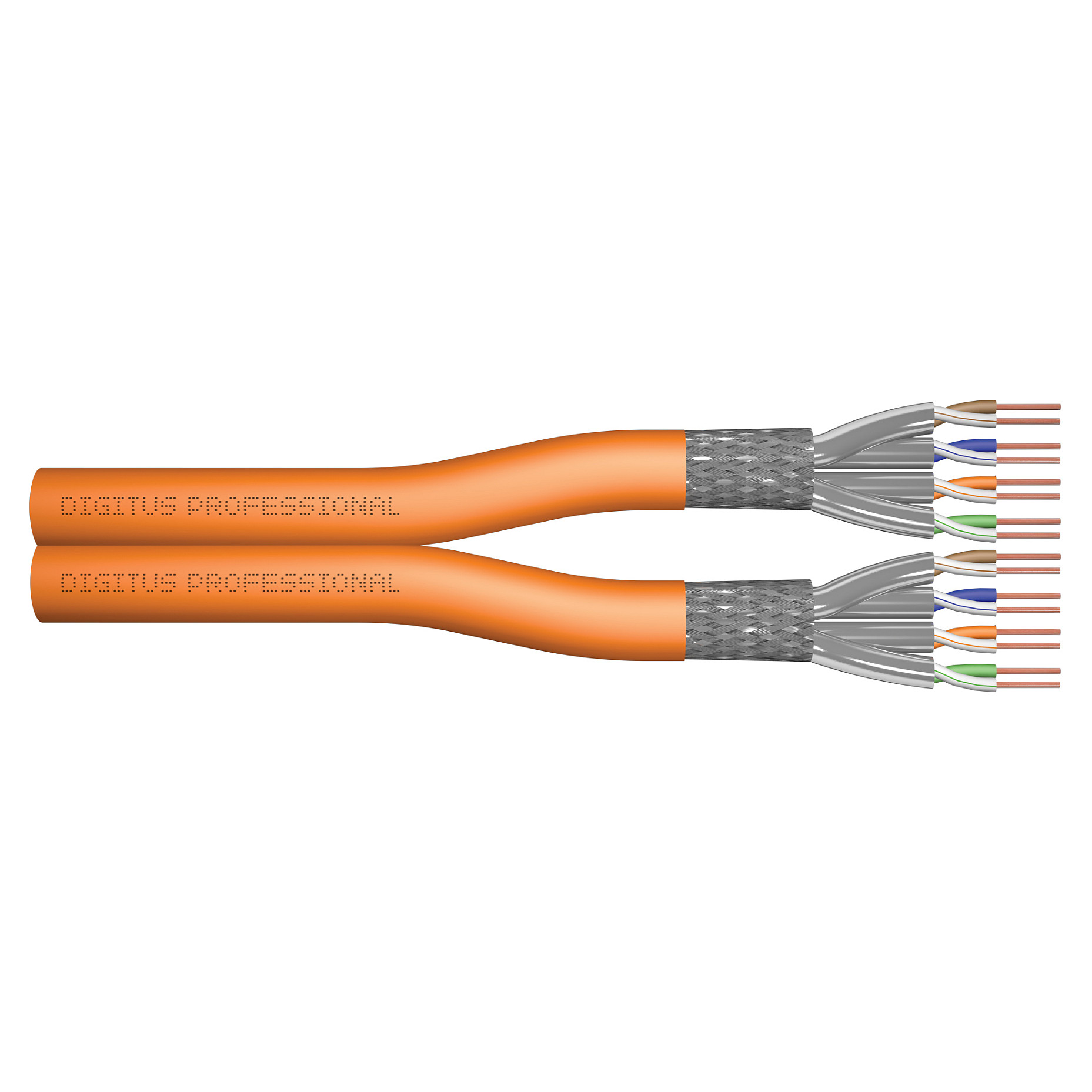 CAT 7 S/FTP Datenkabel - Verlegekabel, 500 m, Duplex, B2ca-s1a,d0,a1